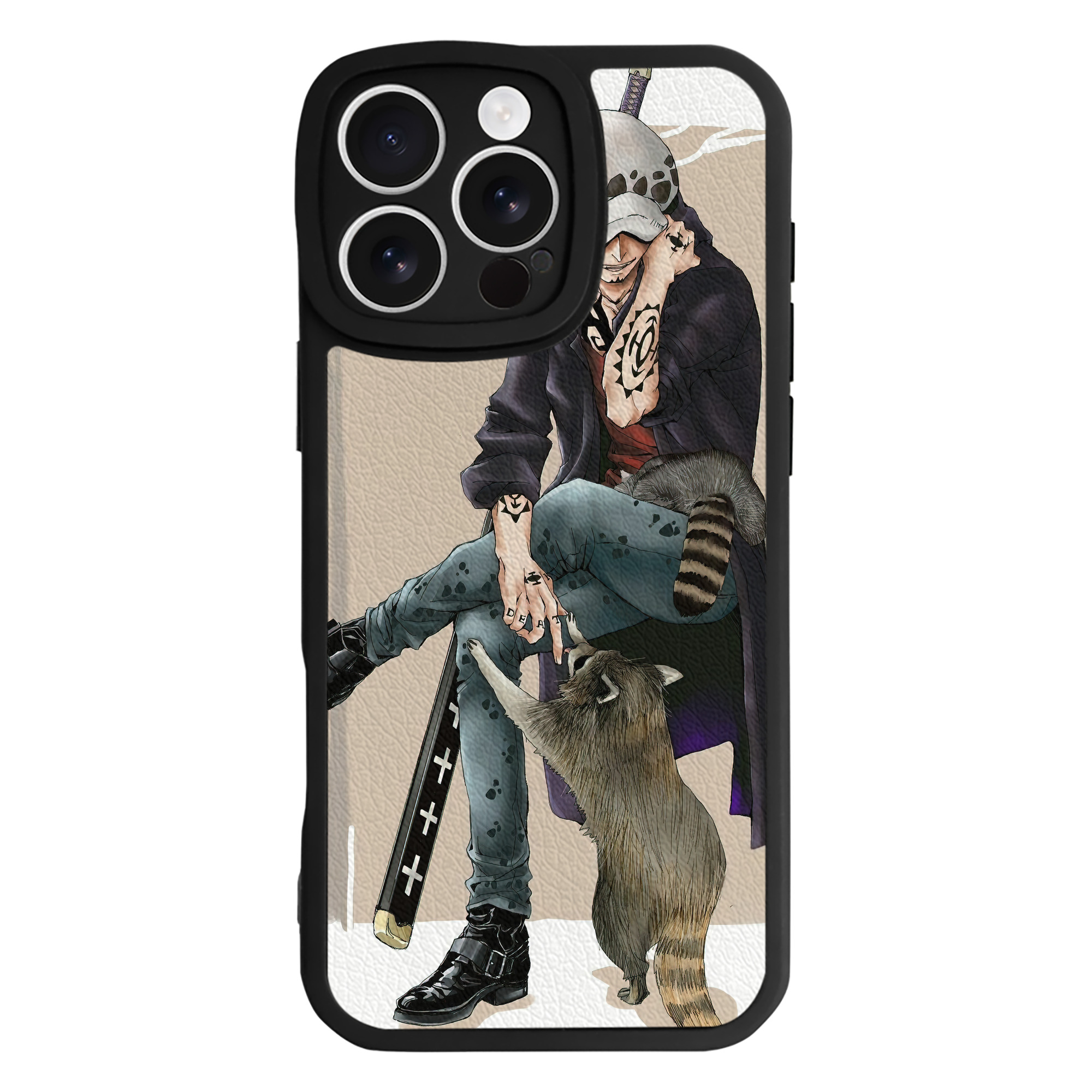 （画像用） ワンピース ONE PIECE 【iPhone 16シリーズ対応】シリコンスマホケース（レザー調） 材質：シリコン